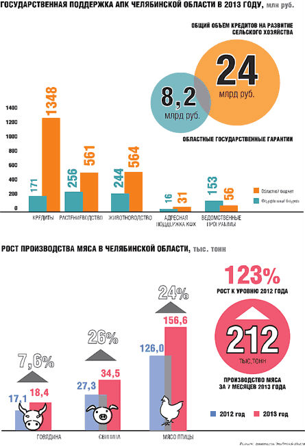 Сектор мяса. Челябинская область, которую многие привыкли считать исключительно промышленным регионом, стала развивать сельское хозяйство