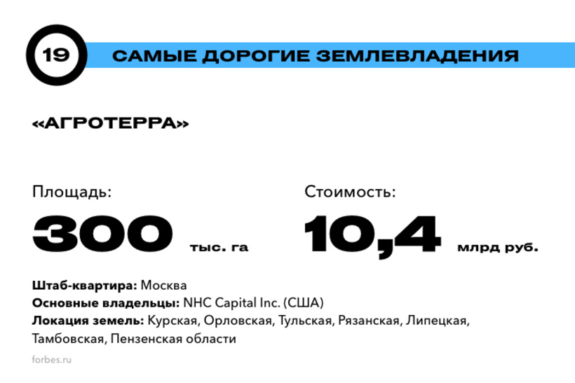 Хозяева земли русской: 20 самых дорогих землевладений России. Рейтинг Forbes